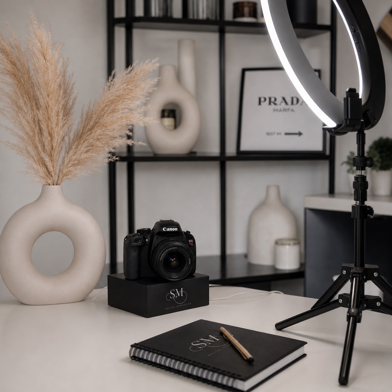 Creative workspace setup